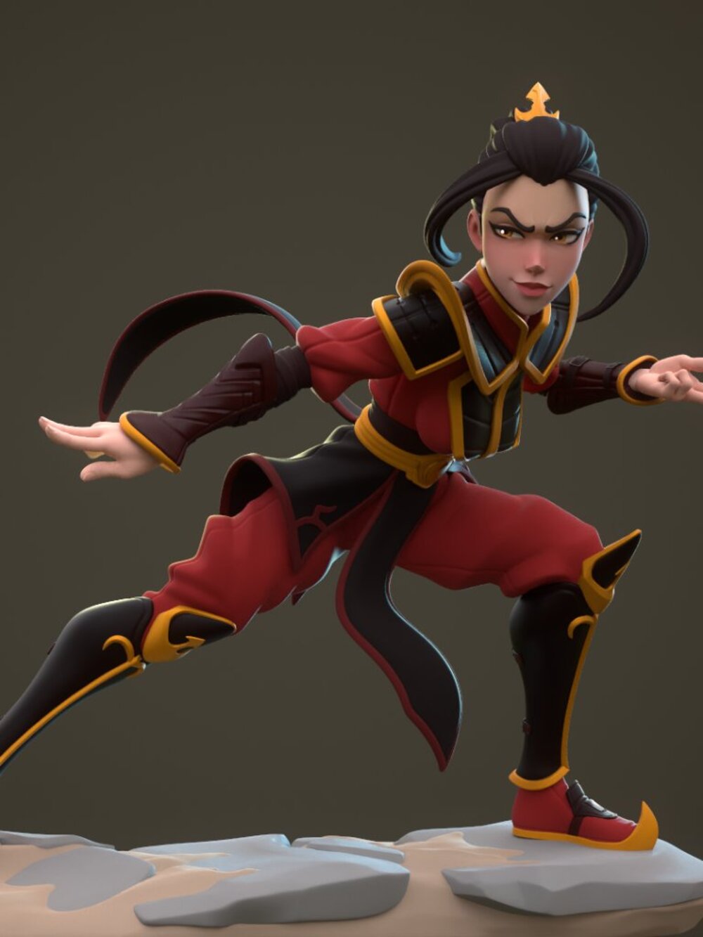Azula from Avatar the Last Airbender Resin Statue Part Kit